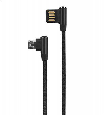 Astrum UD350 Micro-USB Charge and Sync Cable with 90° Angled Connectors