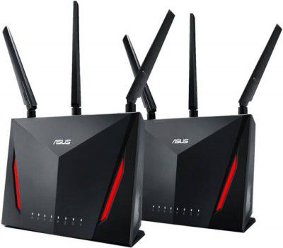 ASUS RT-AC86U (2 Pack) 5834 Mbps Gaming Router  (Black, Dual Band)
