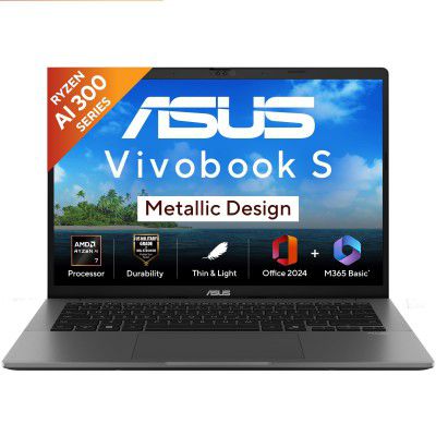ASUS Vivobook S14,Ryzen AI 7 Laptop(16GB RAM /512GB SSD)M3407KA-SF047WS