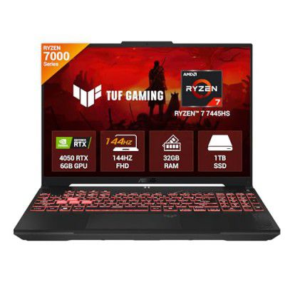ASUS TUF A16 (2025), AMD Ryzen 7 7445HS (RTX 4050-6GB/140W TGP/32GB RAM/1TB SSD) FA607NUG-RL191WS