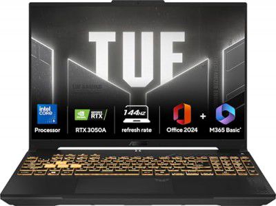 ASUS TUF Gaming F16,Intel Core 5 Processor 210H Gaming Laptop (16GB/512GB/Mecha Gray) FX607VB-RL087WS/76WS