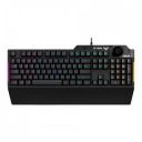 ASUS TUF K1 Wired Gaming Keyboard with Backlit Keys (Spill Resistant, Black)...