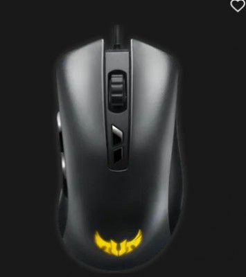 ASUS TUF M3 Wired Optical Gaming Mouse with Customizable Buttons (7000 DPI, Ergonomic Design, Black)