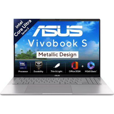ASUS Vivobook S16,Intel Core Ultra 7 255H,AI PC(16GB RAM/512GB SSD)S3607CA-SH077WS Laptop
