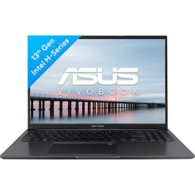 ASUS Vivobook 16 (2023), Intel Core i9-13900H 13th Gen, 16" (40.64 cm) FHD+, Thin & Light Laptop (16GB/1TB SSD/Intel Iris Xe/Win 11/Office 2021/Backlit KB/Fingerprint/Black/1.88 kg), X1605VA-MB957