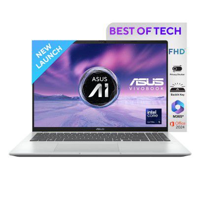ASUS Vivobook 16, Smartchoice, Intel Core Ultra 5 Series 2, (16GB RAM, 512GB SSD) X1607CA-MB142WS, Intel iGPU, M365 Basic (1Year)* Laptop