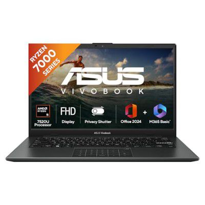 ASUS Vivobook Go 14, AMD Ryzen 5 7520U,Thin & Light Laptop (16GB RAM/512GB SSD (1Year) KB/1.38 kg) E1404FA-NK5542WS