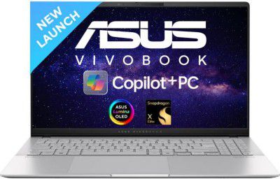 [Extra Rs 6100 Off ] ASUS Vivobook S 15 OLED Powered Copilot Qualcomm Snapdragon X Elite S5507QAD-MA751WS Laptop (16 GB RAM + 1 TB SSD)