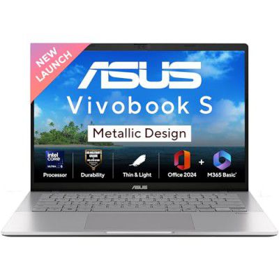 ASUS Vivobook S14, Intel Core Ultra 5 225H, Metallic Design Laptop (16GB RAM/512GB SSD) S3407CA-LY060WS