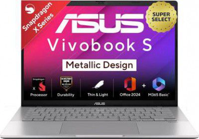 ASUS Vivobook S14 M365 Basic, Copilot+ PC Qualcomm Snapdragon X - (16 GB/512 GB SSD) S3407QA-KP020WS Laptop