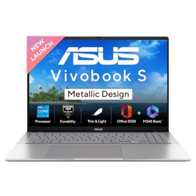 ASUS Vivobook S16,13th Gen,Intel Core i5-13420H,Metallic Design Laptop (16GB RAM/512GB SSD) S3607VA-RP054WS