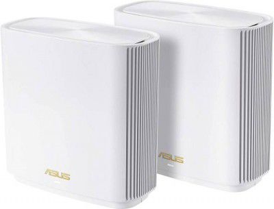 ASUS ZenWiFi AX (XT8) 2 Pack 6600 Mbps Mesh Router  (White, Tri Band)