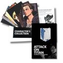 ASWHOLEIDEAS Attack on Titan Note book Ultimate Fan Pack: Exclusive Levi Edition - A5 Notebook with 100 Themed Quizzes & 6 Collectible ANIME LUFFY harry potter...