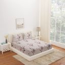 @home by Nilkamal Ammara Grace Double Bedsheet with 2 Pillow Covers Beige...