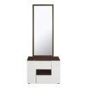 @home by Nilkamal Guardian Dresser with Mirror (Walnut/White)...