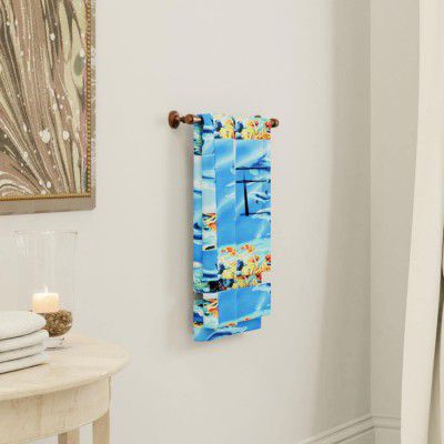@home by Nilkamal Fish Printed 70 x 150 cm Bath Towel Multicolor