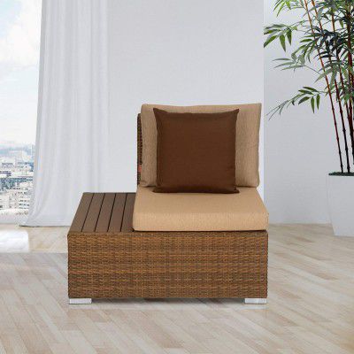 @home by Nilkamal Rover Single Seater Garden Sofa (Tan Brown)