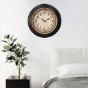 @home Wall Clock Antique Compass Analog Decor Art Brown Decorations...