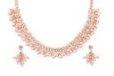 Atasi International Gold Plated Crystal Necklace Jewellery Set with Earrings Suited for Party Wedding Festive for Women...