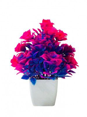 ATEVON Artificial Flower Bunch Silk Flower, Real Touch Flowers for Home, Bedroom, Living Room & Office Decoration