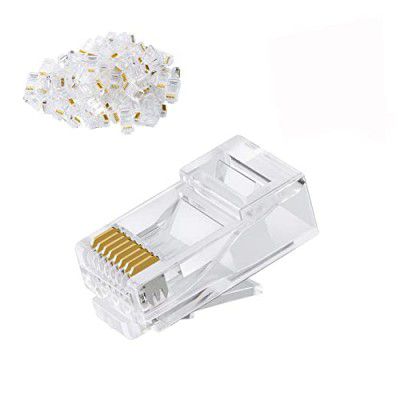 ATEVON Cat6 Connector, Cat6 / Cat5e RJ45 Connector(Pack of 100)