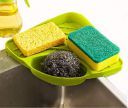 ATEVON Corner Kitchen Sink Storage Organizer Rack - Green...