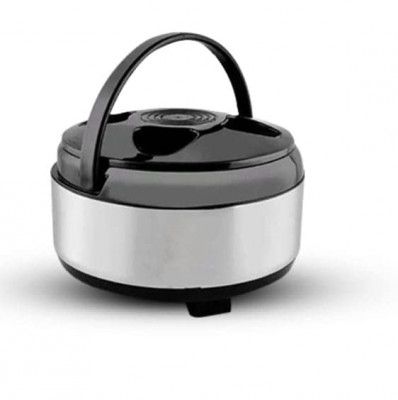 ATEVON Hot-Pot Insulated Casserole Set - Stainless Steel with Plastic Cover, Leak Proof