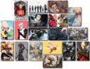 ATEVON One Punch Man Wall Poster Set – Pack of 18 Mini Wall Collage Kit (6x4 Inch) – Aesthetic Posters for Room Decor, Unframed Wall Art for Fans...