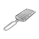 ATEVON Silver Stainless Steel Cheese Grater and Lemon Zester - 1PCS, Multipurpose Kitchen Tool with Handle for Grating Cheese, Vegetables, Chocolate, and Lemon...