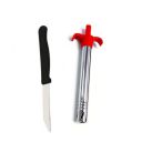 ATEVON Stainless Steel Electronic Gas Lighter, Multicolour Peeling Knife Jumbo Stainless Steel Blade, Color May Vary...