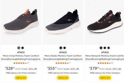 Amazon : Upto 87% OFF - Athco Shoes | Starts At Rs.499