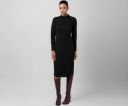 ATHENA LIFESTYLE Black Solid Ribbed Bodycon Dress...