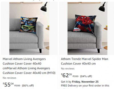 Athom Filled Cushions & Cushion Covers at Min 80% off