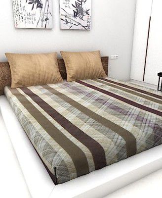 Athom Living Cotton Double Bedsheet Sheet 140 TC 223x248 cm(102C)