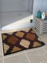 Athom Living Easy Home Designer Soft Anti Slip Bath Mat 38X58 cms Brown...