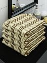 Athom Living Ecosaviour Premium Cotton Bath Towel Alfa Yellow (Pack of 4)...