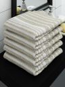 Athom Living Ecosaviour Premium Cotton Bath Towel Amor Beige (Pack of 5)...