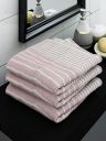 Athom Living Ecosaviour Premium Cotton Bath Towel Amor Pink (Pack of 3)...