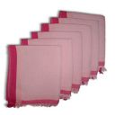 Athom Living Light Weight Cotton Premium Waffle Border Bath Towel 75x150 cm Pack of 6...