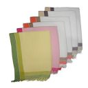 Athom Living Light Weight Cotton Premium Waffle Border Bath Towel 75x150 cm Pack of 6 Multi13...