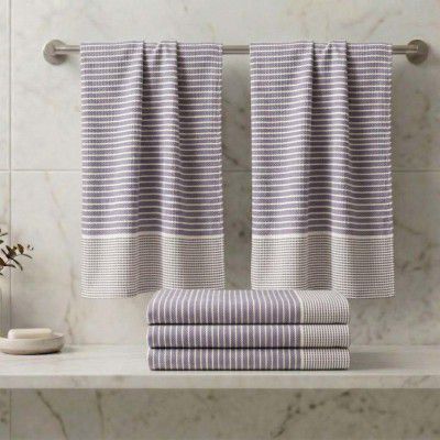 Athom Living Woven Light Weight Bath Towels 150L x 75W Pack of 5