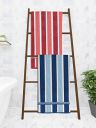 Athom Trendz Ecosaviour Striped Cotton Bath Towel 70x140 cm Multicolour Pack of 2...
