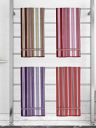 Athom Trendz Ecosaviour Striped Cotton Bath Towel 70x140 cm Multicolour [ Pack of 4 ]...