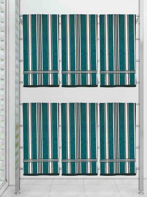 Athom Trendz Ecosaviour Striped Cotton Bath Towel 70x140 cm Multicolour Pack of 6