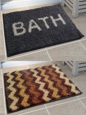 Athom Trendz Soft Anti Slip Easy Home Bath Mat, 38 X 58 Cm