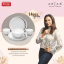 @home Arias Moon Black Fantasy Dinner Set - 14 Pieces...