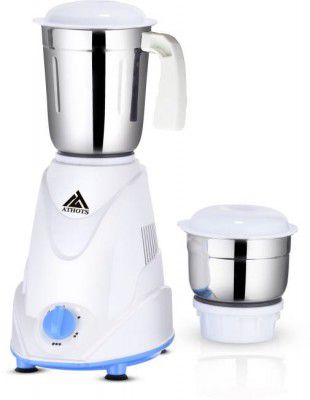 Athots Foster 550 W Mixer Grinder  (Foster Pro Powerful Hybrid 100% Copper Motor | 2 Jars | Sky Blue, White)