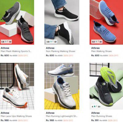 Myntra : Up to 90% OFF - Athree Sports Shoes | For Mens