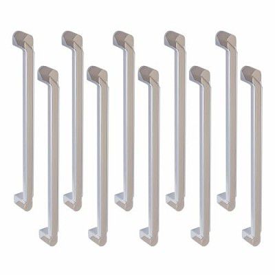 Atom 12.7 Inches Cabinet Door Handle | for Office Drawer Cupboard Almirah Kitchen Wardrobe Doors Pull Handles | Silver Satin Finish (Set of 20, CH-241)