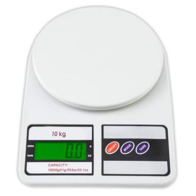 ATOM Digital Kitchen Food Weighing Scale, Fitness & Balanced Diet. | 1 Year Warranty | 10Kg x 1gms , SF400/A121, Color May vary